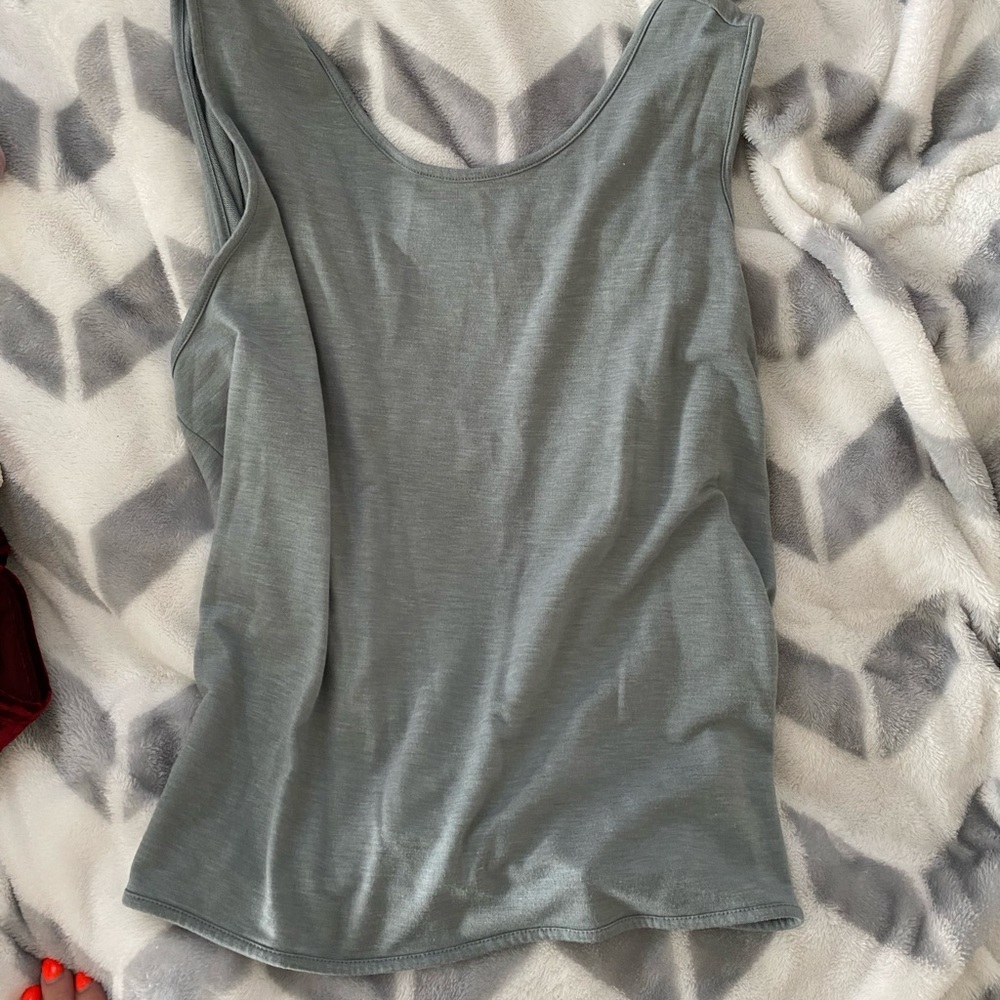 Gray/Blue Open back Tank